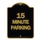 Signmission 2 Hour Parking-Parking for Customers Only, Black & Gold Aluminum Sign, 18" x 24", BG-1824-24498 A-DES-BG-1824-24498 - alternate 1